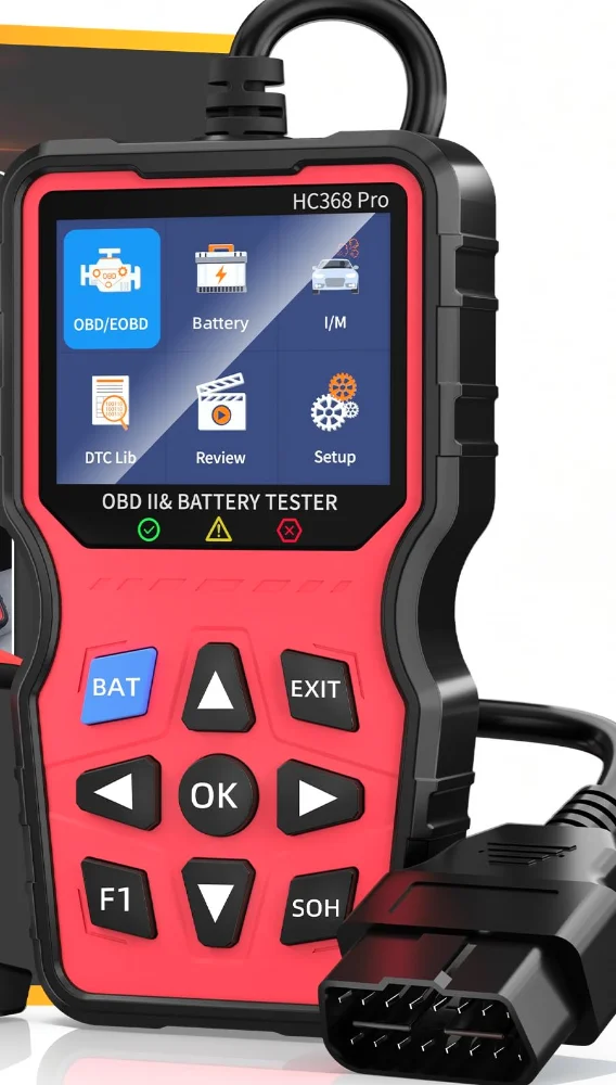 Yakry OBD2 scanner with battery tester