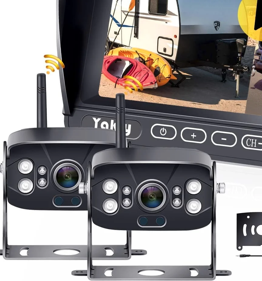 Yakry Y36 7-inch wireless RV backup camera with two cameras